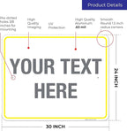 Personalized Custom Customize for Office, Delivery Yellow Sign, 24x30 Inches - Image 3