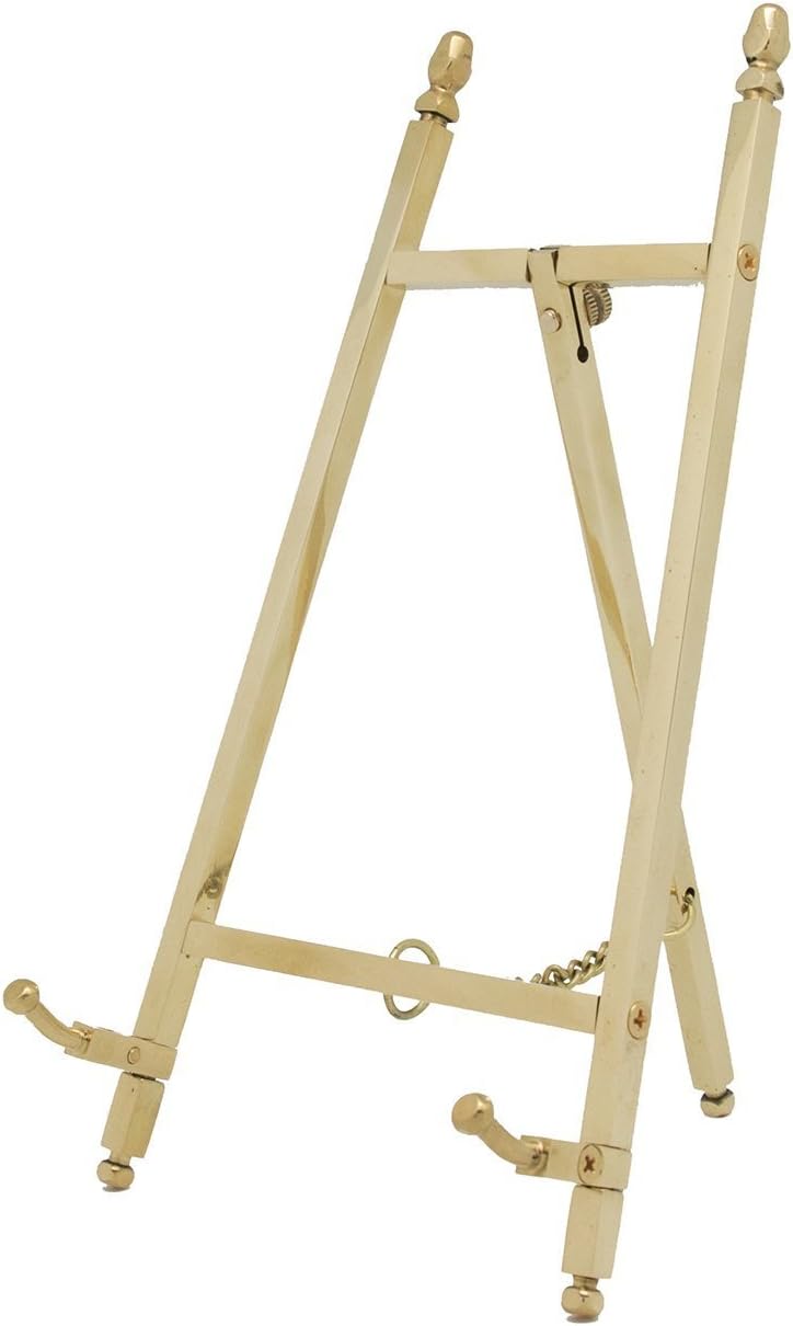 TOPNIKE Table Top Easel, Art Display Easels, Brass Plate Stands for Display, ...