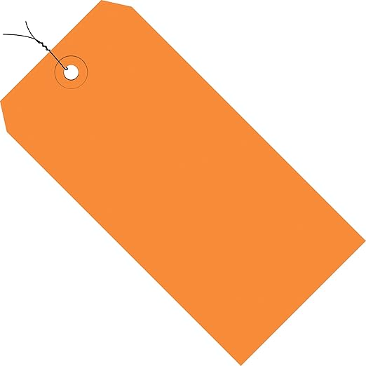 Aviditi Wired Shipping Tags, 4 3/4" x 2 3/8", 13 Pt, by Aviditi