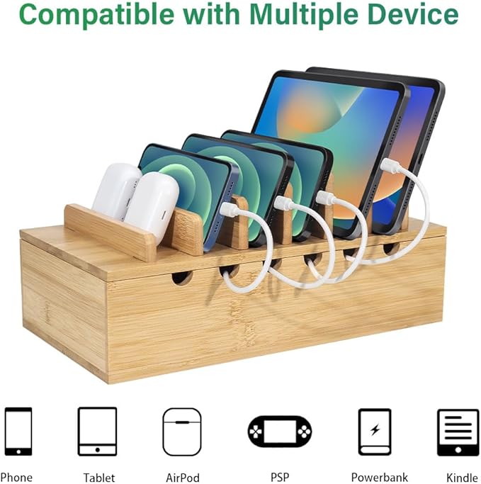 LEOKKARR Bamboo Charging Station - Image 4