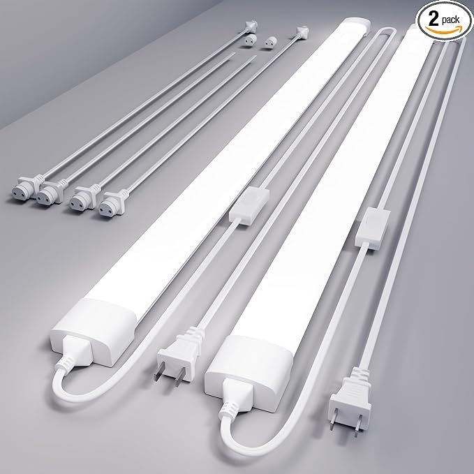 Modlicht 4FT Plug in Light 2PCS, Linkable Shop Lights by Modlicht