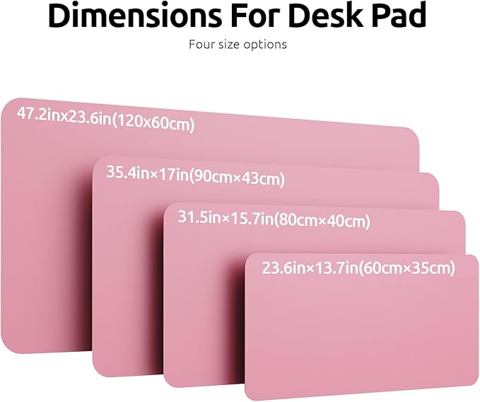 YSAGi Leather Desk Pad Protector, Large Mouse Pad, Non-Slip PU Leather Desk - Image 8