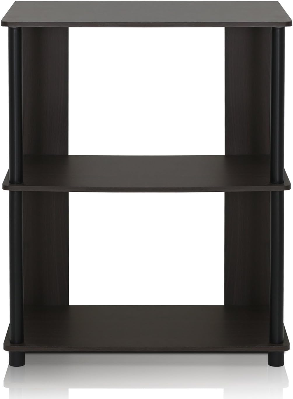 Furinno JAYA Simple Design 3-Tier Bookcase / Bookshelf / Display Rack, Plasti...