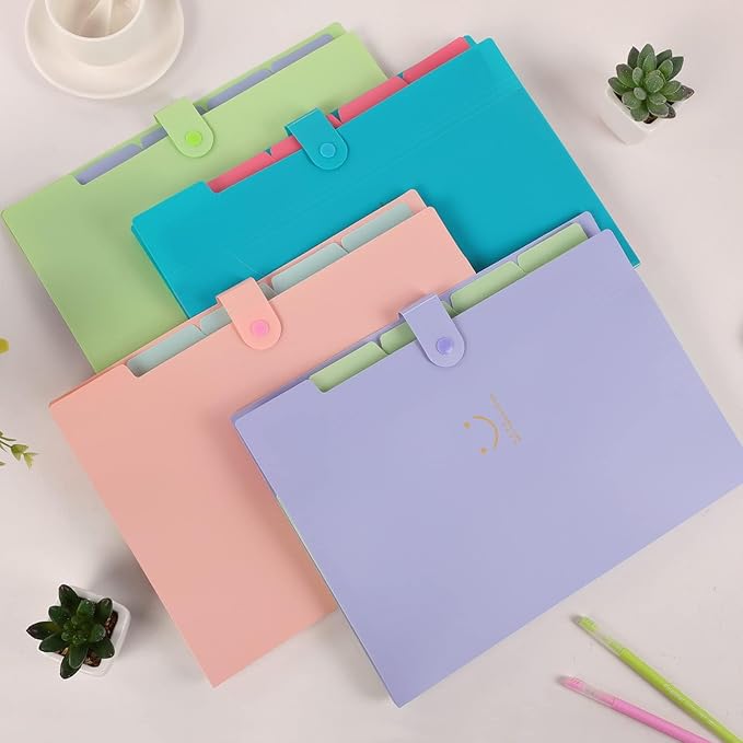 SKYDUE 4 Packs Expanding File Folder - Image 7