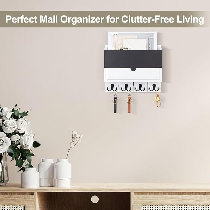 Lucundm Mail and Key Holder Wall Mount - Image 2