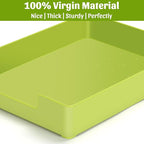 AZFUNN Letter-Size Tray Desk Letter Tray Paper Tray, Sturdy Heavy-Duty Plastic - Image 7