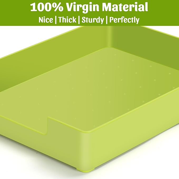 AZFUNN Letter-Size Tray Desk Letter Tray Paper Tray, Sturdy Heavy-Duty Plastic - Image 7