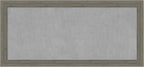 Amanti Art Grey Framed Magnetic Board 25x53 Oversize Vision Board by AmantiArt