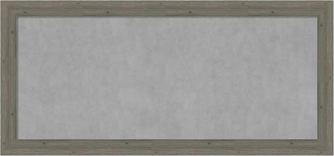 Amanti Art Grey Framed Magnetic Board 25x53 Oversize Vision Board by AmantiArt