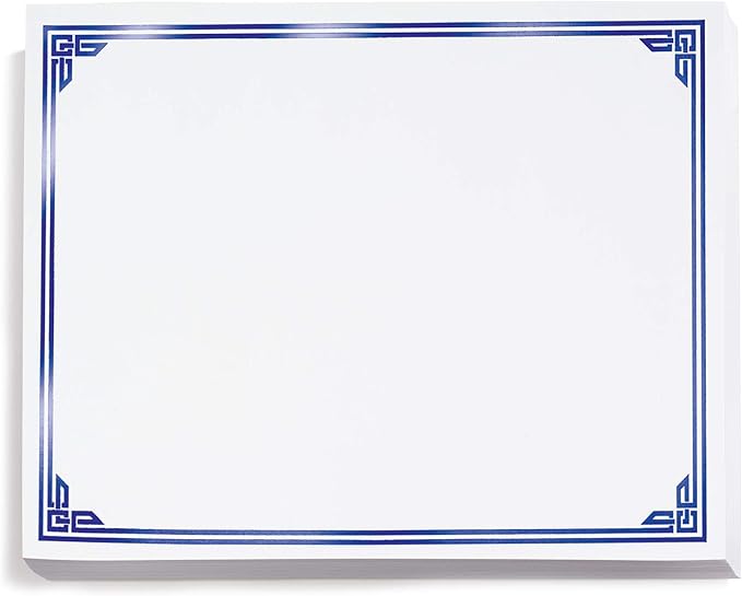 PaperDirect Blue on White Classic Specialty Certificates, 8½ x11, Foil Accents by PaperDirect