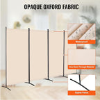 VEVOR Room Divider, 4 Panel Room Divider, Folding Privacy Screen and Portable - Image 3