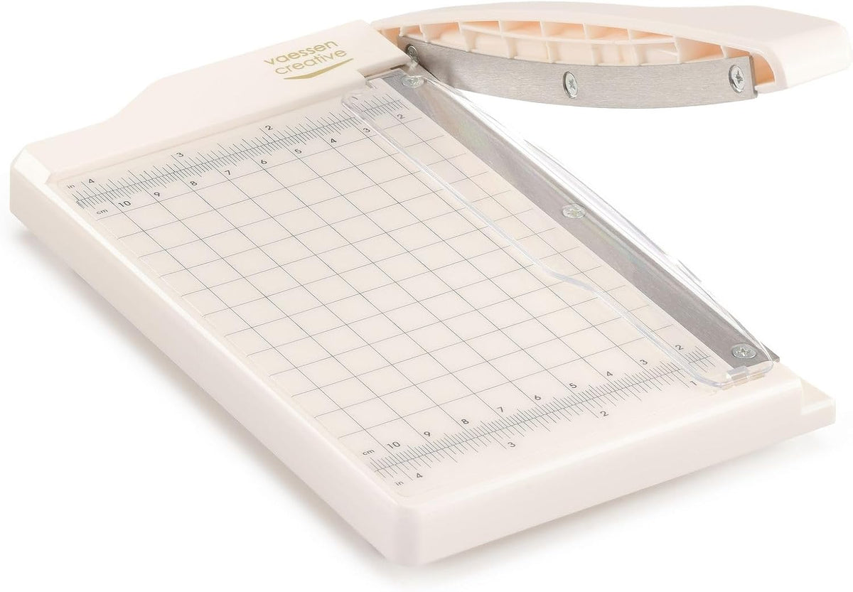 Vaessen Creative Trim Easy Mini Guillotine Cutter, 4 x 6 inches, Trimmer for ...
