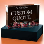 Personalized Gifts, Custom Quote Block Letter Board, Crystal-Clear Acrylic - Image 4