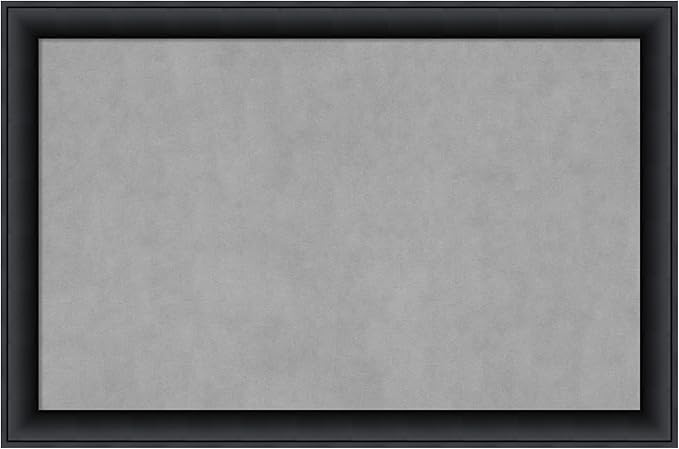Amanti Art Black Framed Magnetic Board 23x35 Large Vision Board by AmantiArt