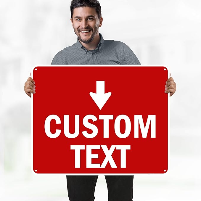 Custom Arrow, Custom Directional Sign, Down Arrow, 24x30 Inches, 55 mil thick - Image 2