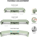 opnice desk organizers and accessories, dual monitor stand, close-up detail