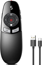 Rechargeable Presentation Clicker Wireless Presenter Remote w Laser Pointer by HEYLACOOLX