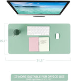 YSAGi Non-Slip Leather Desk Pad, Waterproof Laptop Computer Desk Keyboard Mat - Image 7