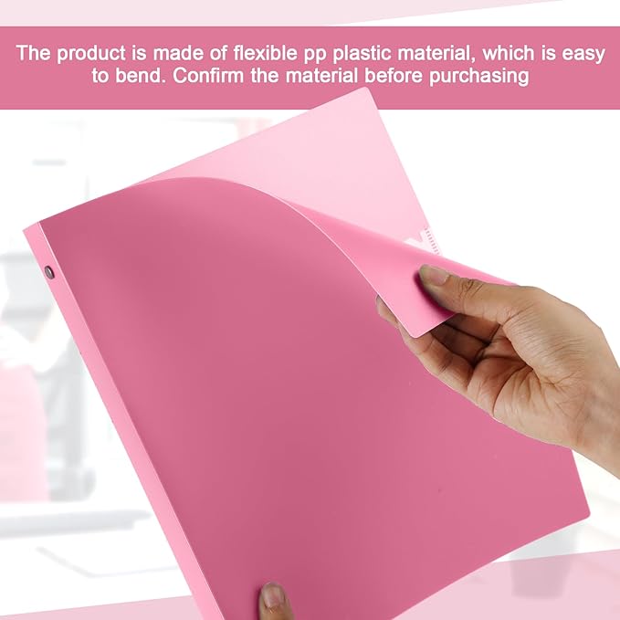 Henoyso 16 Pcs 3 Ring Binder 0.5 Inch Round Fits Letter Size 8.5'' x 11'' Paper - Image 3