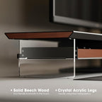 Fenge Dual Monitor Stand with Drawer, 42.5 Inch Large Monitor Riser with - Image 3
