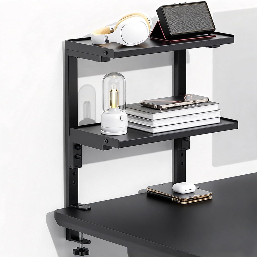 spacrea 2 tier clamp on desk shelf, main product view