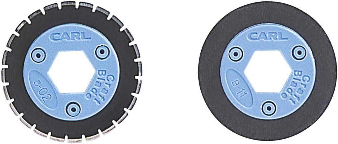 Carl 15051 Bidex perforating/Scoring Blade Set for Personal/Professional Rotary Trimmers, Blue