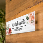 Personalized Office Door Sign, Custom Acrylic Name Plate - Image 3