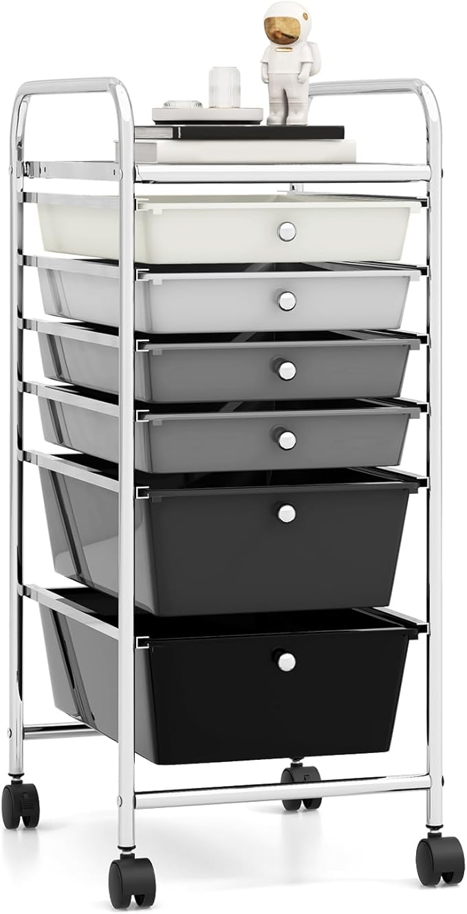 RELAX4LIFE 6-Drawer Rolling Storage Cart by RELAX4LIFE