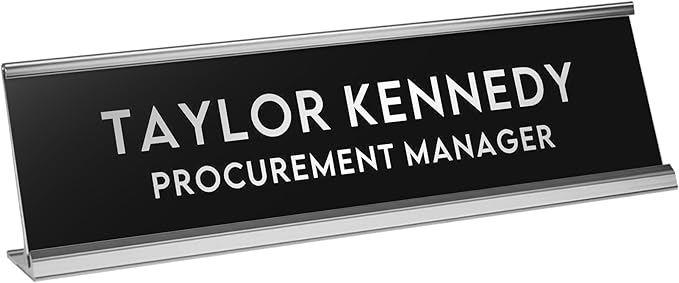 Custom Engraved Desk Plate | Personalized by 904Custom