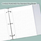 POPRUN Loose Leaf Paper, 8.5" x11" College Ruled, 100GSM / AA Grade Bulk Lined - Image 5