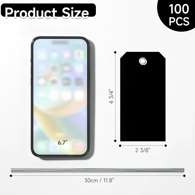 100 Pcs Waterproof Hanging Price Tags - Image 2