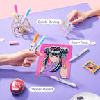 Arrtx Paint Markers Paint Pens 60 Colors, Acrylic Pens - Image 7