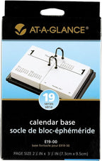 At-A-Glance E1900 Desk Calendar Base, Black, 3-Inch X 3 3/4-Inch
