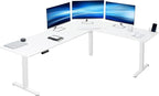 VIVO Electric Corner 84 x 63 inch L-Shaped Standing Desk, Memory Height by VIVO