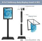STANDNEE Heavy-duty 8.5x11 in Sign Stand Holder Floor Stand Sign, Poster - Image 8