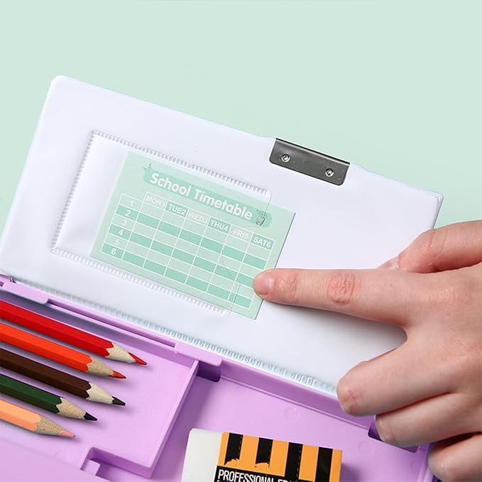 Pop Up Multifunction Pencil Case, Cute Cartoon Pen Box Organizer Stationery - Image 3