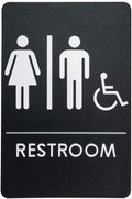 Men's/Women's Restroom Sign for Handicap Accessible Restroom ADA-Compliant by RockRidge