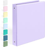 BinderX Extra Durable 3 Ring Binder, Round Rings 1 Inch Binder, Fits 175 Sheets by Sooez