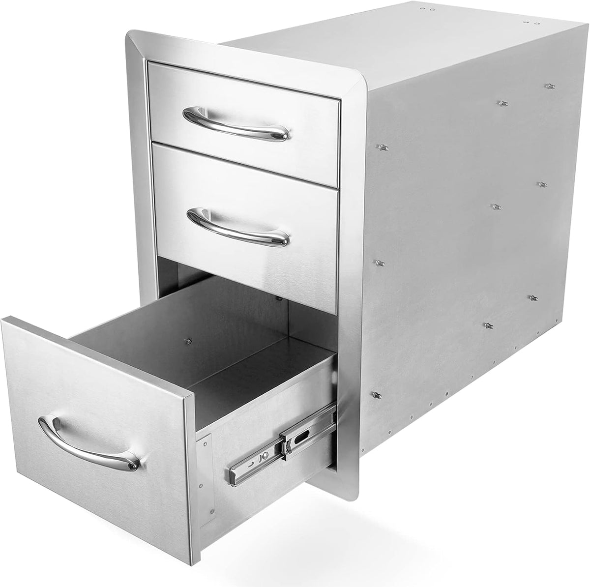 Stanbroil Triple Access Drawers for Outdoor Kitchen, 304 Stainless Steel