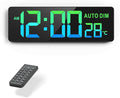 REACHER 16.5" Large Digital Wall Timer Clock by Reacher