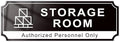 Storage Room Door Sign for Business, Self-Adhesive Durable Modern Storage Room by LUHIMO