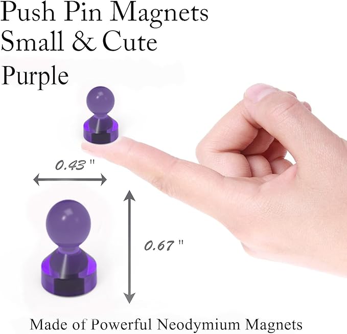 MHDMAG Magnetic Push Pins Powerful Strong Push Pin Magnets - Image 2