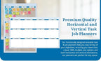 Earth Green12 Section Task, Objective and Goals Planning System Vertical 24"x - Image 3