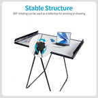 40"x28" U Stand Double Sided Magnetic Dry Erase Board Easel Stand, Homeschool & - Image 4