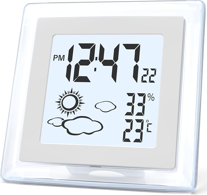VOILEIPAGI Small Clock Digital Battery Operated Alarm Clock by VOILEIPAGI