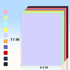 Cardstock 8.5 x 11, 10 Colors Colored Printer Paper 75 lb/200 gsm, 120 Sheets - Image 2