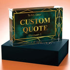 Personalized Gifts, Custom Quote Block Letter Board, Crystal-Clear Acrylic - Image 4