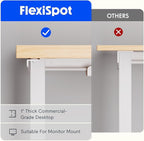 FLEXISPOT L Shaped Standing Desk, 71 x 63 Inch Electric Height Adjustable - Image 5