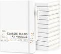 feela 12 Pack Notebooks Journals Bulk, Hardcover Notebook Classic Ruled Lined by feela