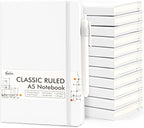 feela 12 Pack Notebooks Journals Bulk, Hardcover Notebook Classic Ruled Lined by feela